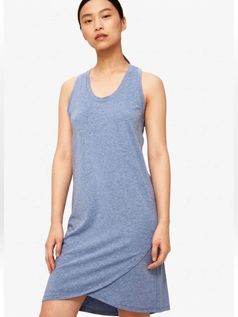 LOLE Macy Tank Dress XS Blue Racerback Mini Athleisure Sporty